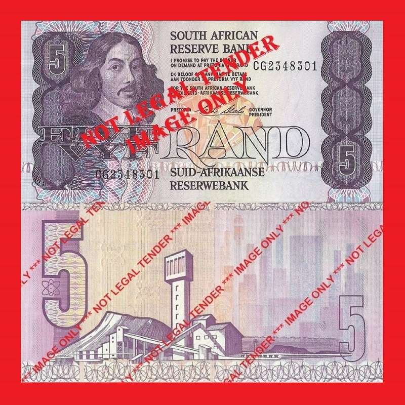 C.L. Stals R5 1st Issue UNC Banknote Serial CG2348301