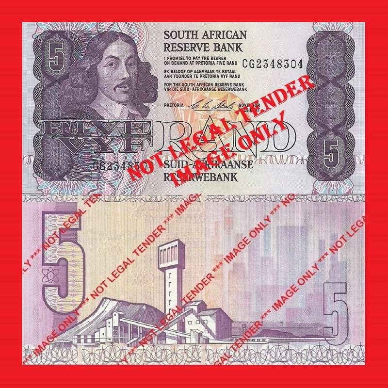 C.L. Stals R5 1st Issue UNC Banknote Serial CG2348304