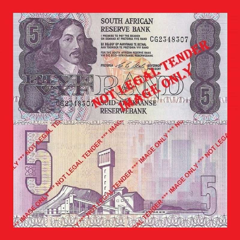 C.L. Stals R5 1st Issue UNC Banknote Serial CG2348307