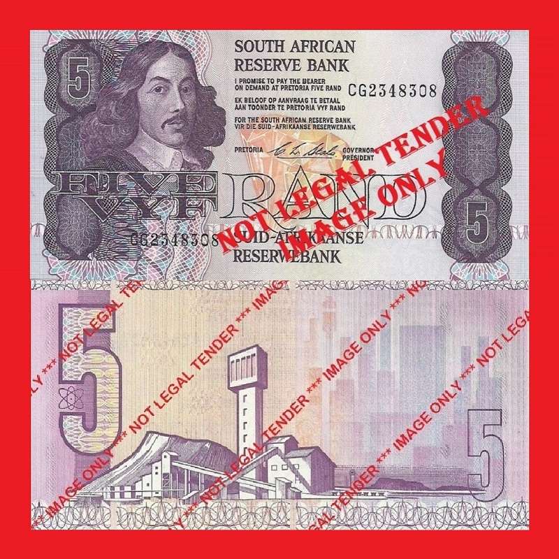 C.L. Stals R5 1st Issue UNC Banknote Serial CG2348308