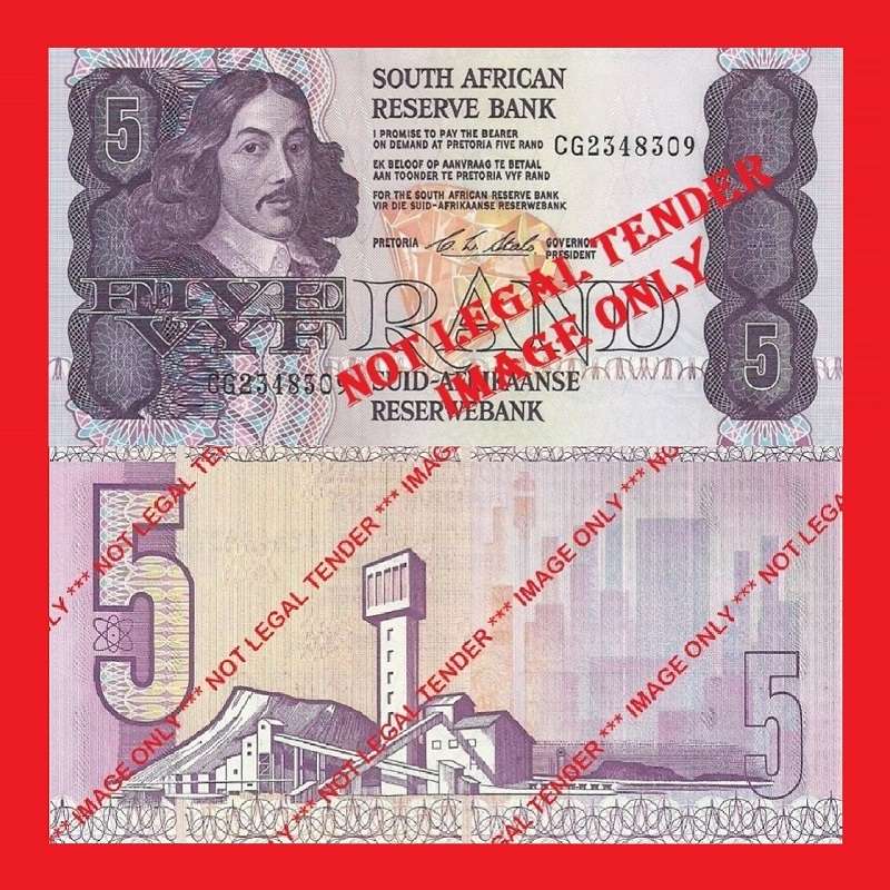 C.L. Stals R5 1st Issue UNC Banknote Serial CG2348309