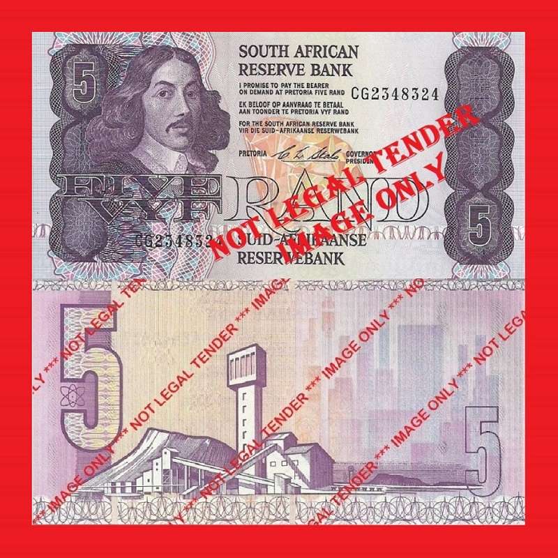 C.L. Stals R5 1st Issue UNC Banknote Serial CG2348324