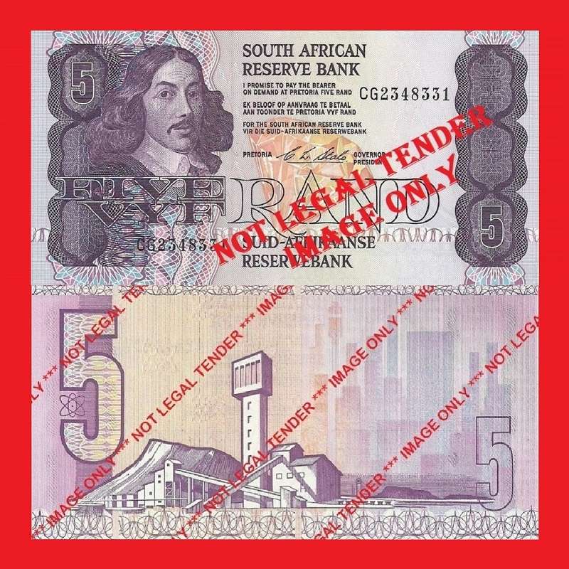 C.L. Stals R5 1st Issue UNC Banknote Serial CG2348331