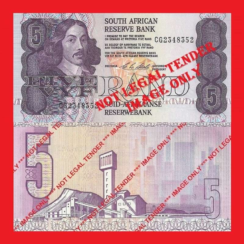 C.L. Stals R5 1st Issue UNC Banknote Serial CG2348352