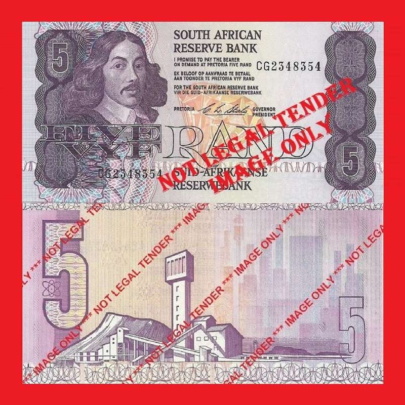 C.L. Stals R5 1st Issue UNC Banknote Serial CG2348354