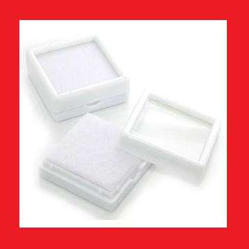 White Gem Display Boxes 4cm x 4cm - Pack Of Ten Boxes