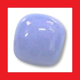 CHALCEDONY - BRIGHT BLUE ANTIQUE CUSHION CABOCHON - 5.355cts