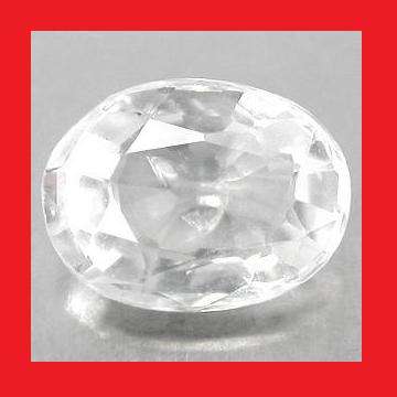 GOSHENITE - WHITE OVAL FACET - 0.905cts