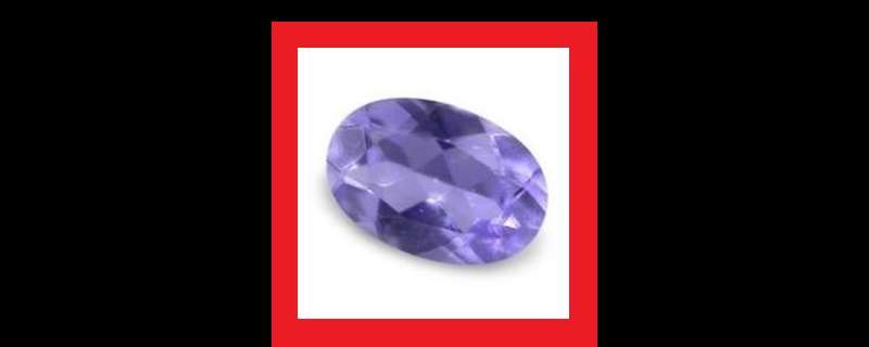 IOLITE - BLUE PURPLE OVAL FACET - 0.44cts