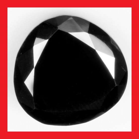 MOISSANITE - JET BLACK TRILLIANT FACET - 8.16cts