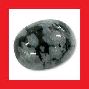 SNOWFLAKE OBSIDIAN - OVAL CABOCHON - 2.32cts