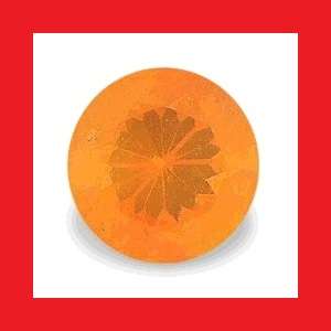 FIRE OPAL [Mexico] - TANGERINE ORANGE ROUND CUT - 0.12cts