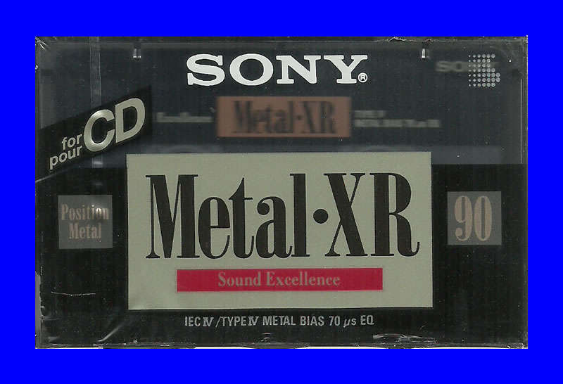 AUDIO CASSETTE  -  SONY METAL- XR 90 (SEALED)
