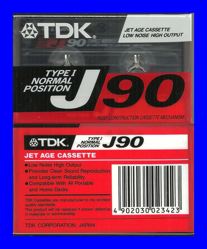 AUDIO CASSETTE  -  TDK J90 (NEW BUT NOT SEALED)