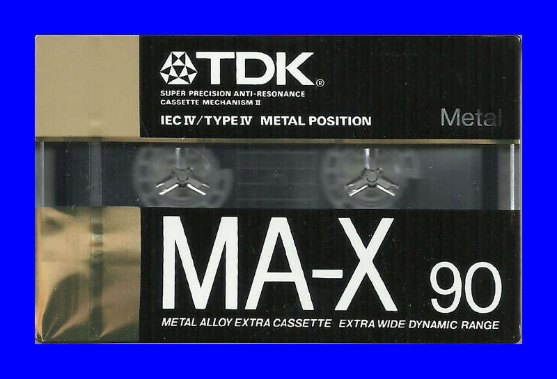 AUDIO CASSETTE  -  TDK MA-X 90 (SEALED)