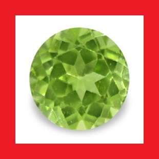 PERIDOT (Myanmar) - Faceted Round Shape - 0.32cts