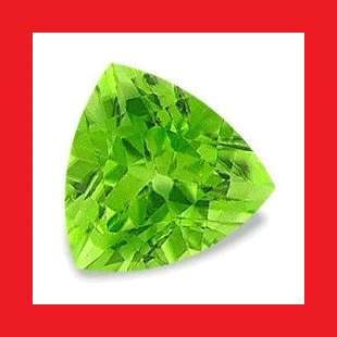 PERIDOT (China) - Faceted Trilliant Shape - 0.80cts