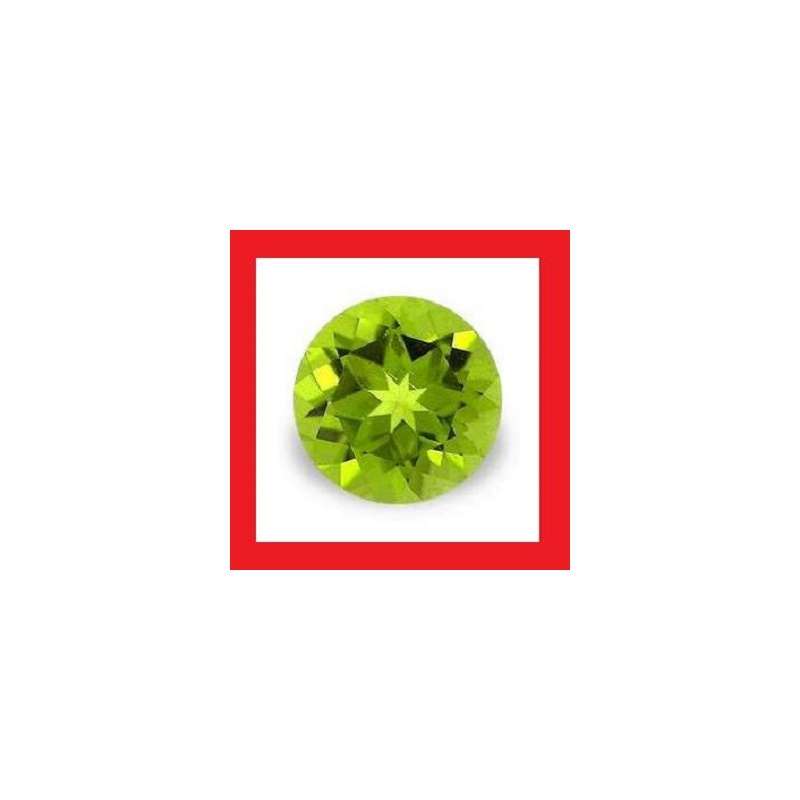 Peridot [China] - Faceted Round Shape - +/-0.115cts