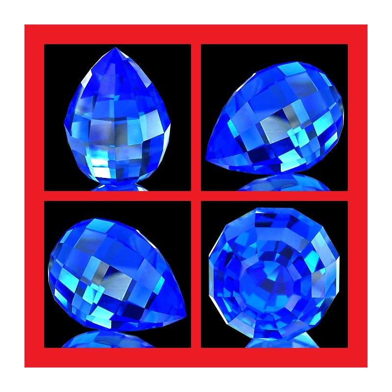 Quartz [Brazil] - Faceted Teardrop Shape - 19.97cts