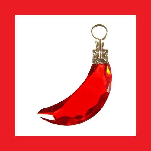 REDDISH ORANGE CUBIC ZIRCONIUM PENDANT WITH .925 STERLING SILVER BAIL.