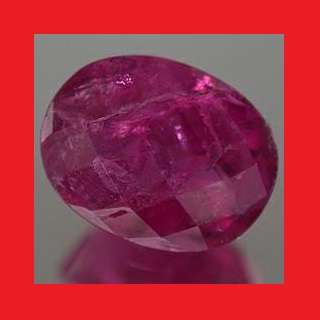 TOURMALINE (RUBELLITE) - PURPLE PINK OVAL FACET - 1.94cts