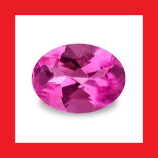 Tourmaline [Rubellite Variant] - HOT PINK OVAL FACET - 0.15cts