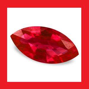 RUBY (Madagascar) - BEST RED MARQUISE FACET - 0.25cts