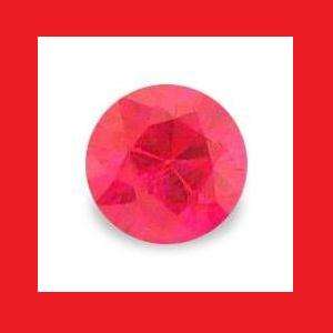 RUBY (Myanmar) - TOP RED ROUND FACET - 0.13cts