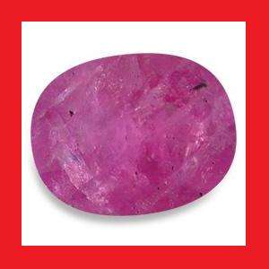 RUBY (Africa) - PINK RED OVAL FACET - 3.635cts