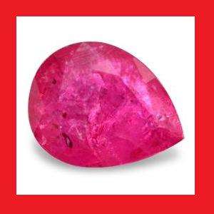 RUBY (NATURAL AFRICA) - PIGEON BLOOD RED PEAR FACET - 1.00cts