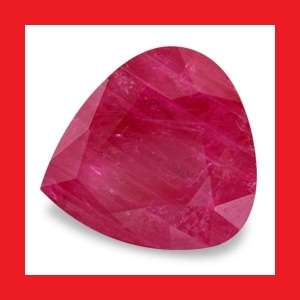 Ruby [Myanmar] - Faceted Pear Shape - 2.75cts