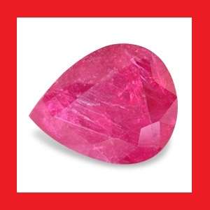 RUBY (MYANMAR) - PIGEON BLOOD RED PEAR FACET - 0.87cts