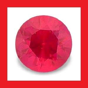 RUBY (Natural Burma) - RED ROUND FACET - 0.07cts
