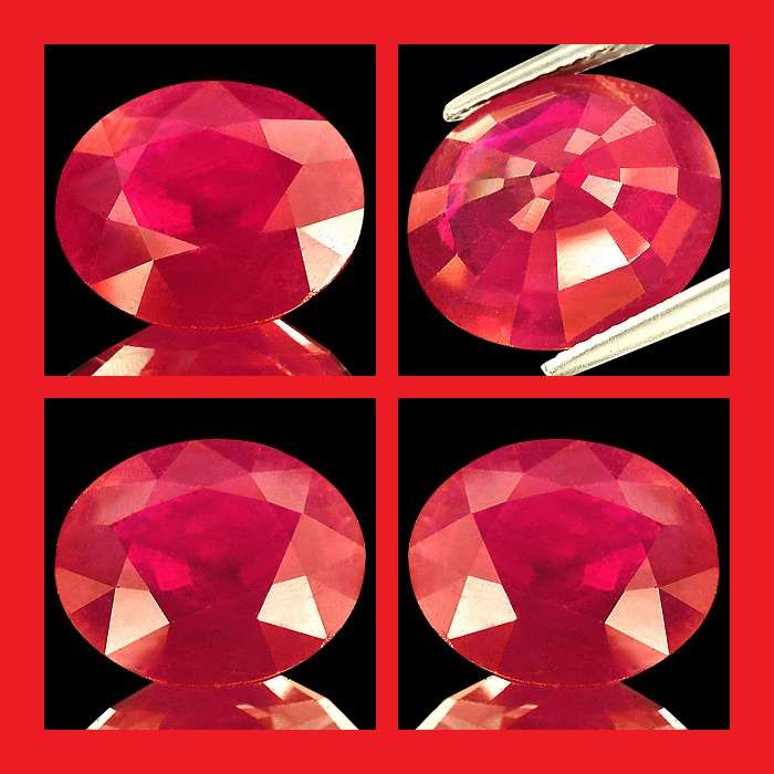 Ruby [Myanmar] - Faceted Oval Shape - 9.23cts