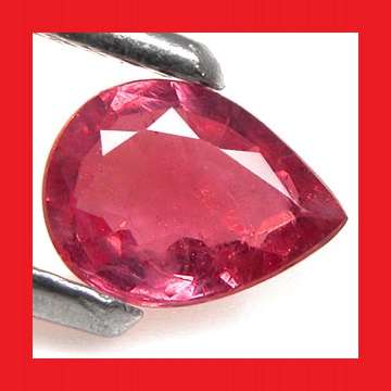 RUBY (AFRICA) - Faceted Pear Shape - 0.55cts