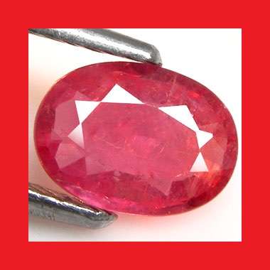 Ruby [Madagascar] - Faceted Oval Shape - 1.24cts