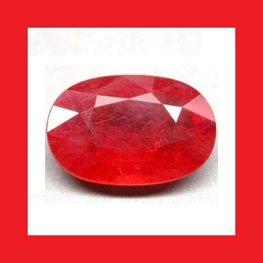 Ruby [Madagascar] - Faceted Oval Shape - 3.41cts