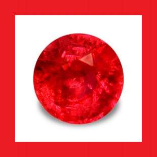 RUBY (MYANMAR) - NICE PIGEON BLOOD RED ROUND CUT - 0.140cts