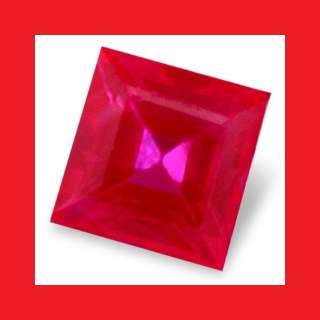 Ruby [Myanmar] - Faceted Square Shape - 0.215cts