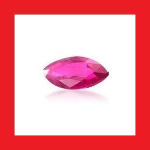 RUBY (Natural Burma) - TOP RICH PINK MARQUISE FACET - 0.68cts