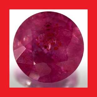 RUBY (NATURAL BURMA) - RICH PIGEON BLOOD RED ROUND CUT - 0.22cts