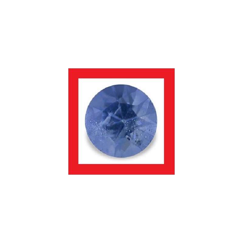 SAPPHIRE (NATURAL SRI LANKA) -  CORNFLOWER BLUE ROUND FACET - +/-0.06cts