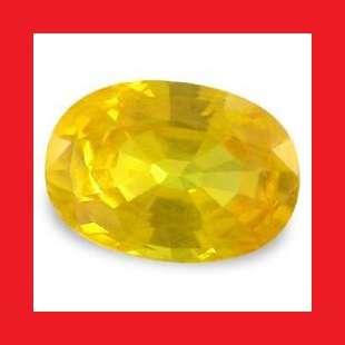 SAPPHIRE (NATURAL CEYLON) - YELLOW OVAL FACET - 0.24cts
