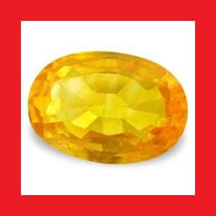 SAPPHIRE (NATURAL CEYLON) - YELLOW OVAL FACET - 0.27cts