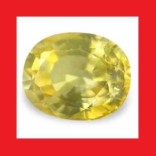 Sapphire (Natural Africa) - Yellow Oval Facet - 0.41cts