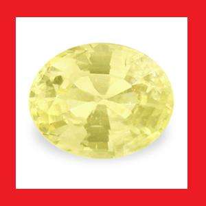 Sapphire (Natural Ceylon) - Bright Canary Yellow Oval Facet - 0.355cts