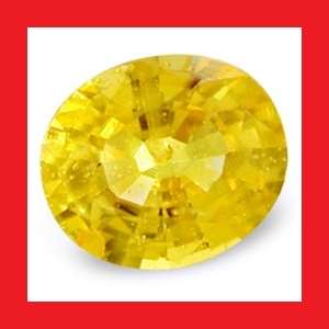 Sapphire (Natural Africa) - Canary Yellow Oval Facet - 0.31cts
