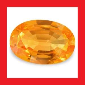 Sapphire (Natural Africa) - Imperial Orange Oval Facet - 0.17cts