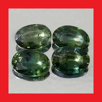 SAPPHIRE (Madagascar) - Green Blue Oval Facet - 0.54cts