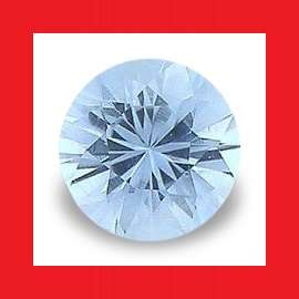 Sapphire (Sri Lanka) - Pale Pastel Blue Round Diamond Cut - 0.120cts